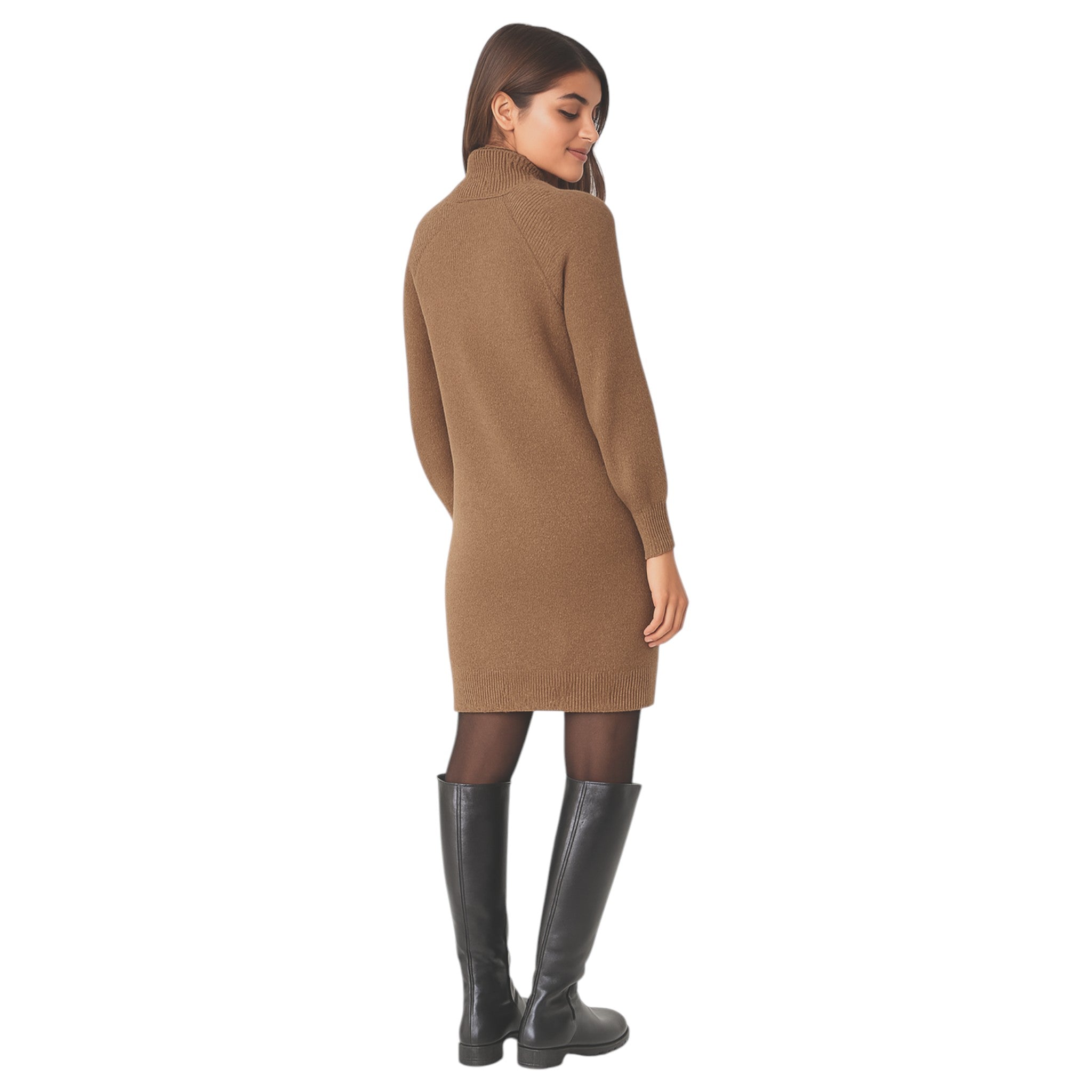 Ladies Classic 3/4 Zip Jumper Dress